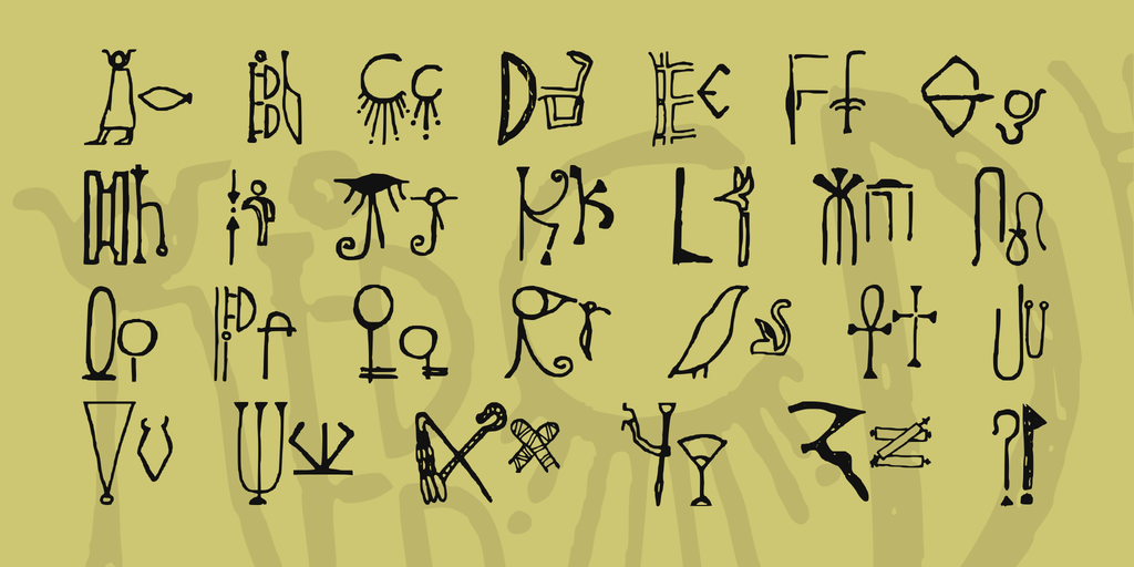 Egyptian Revival Font Free Download